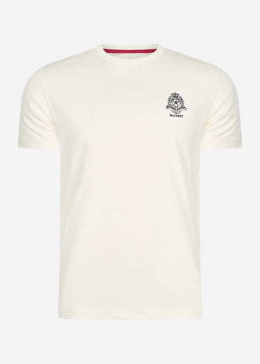 Hackett London T-shirts Heritage logo tee - white