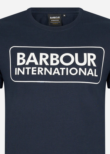 Barbour International T-shirts Essential large logo tee - international navy