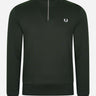 Fred Perry Truien Half zip sweatshirt - night green
