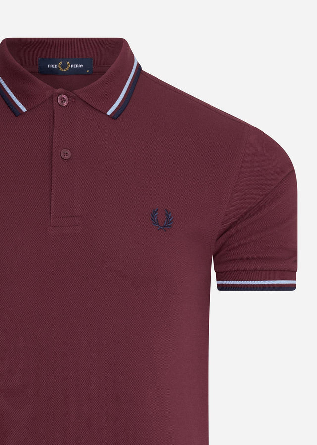 Fred Perry Polo's Twin tipped fred perry shirt - aubergine