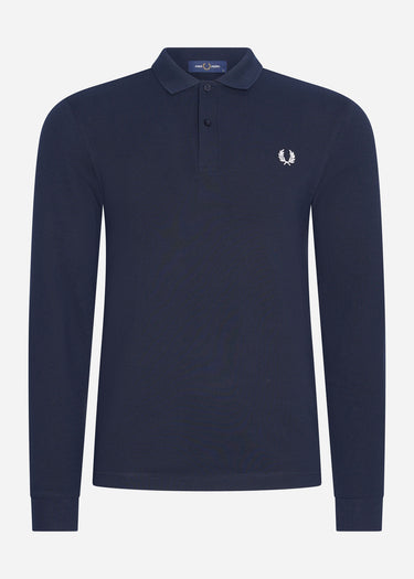 Fred Perry Longsleeve Polo's LS plain fred perry shirt - navy