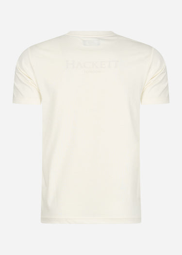 Hackett London T-shirts  Heritage logo tee - white