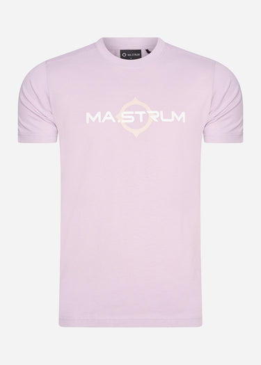 MA.Strum T-shirts SS logo print tee - thistle