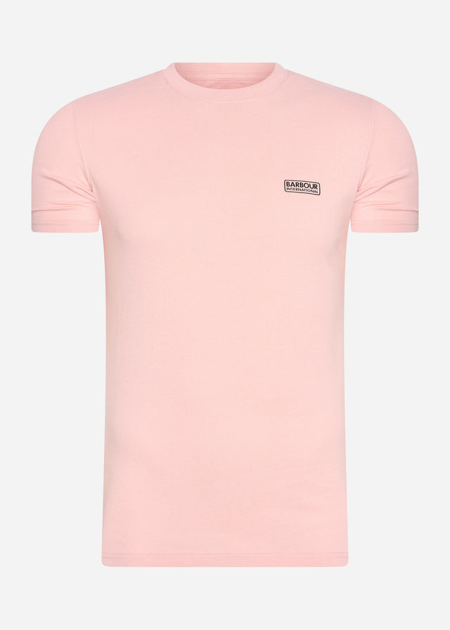 Barbour International T-shirts Small logo tee - pink cinder