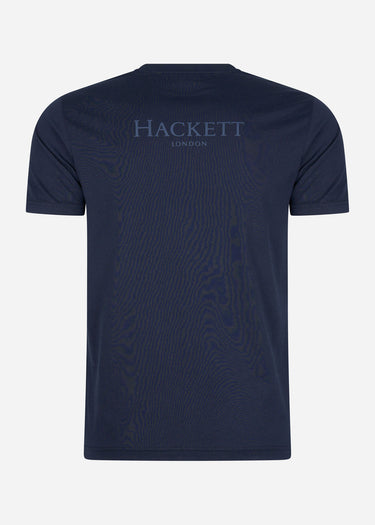 Hackett London T-shirts Heritage logo tee - navy blazer