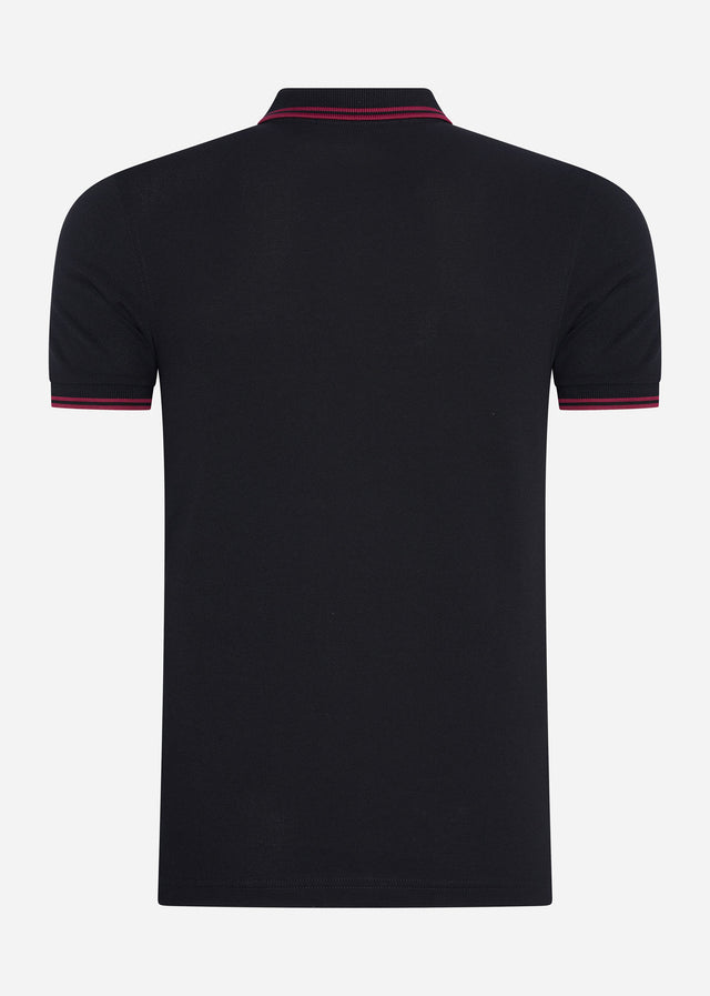 Fred Perry Polo's Twin tipped fred perry shirt - black tawny port
