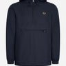 Fred Perry Jassen Half zip hooded cagoule - navy
