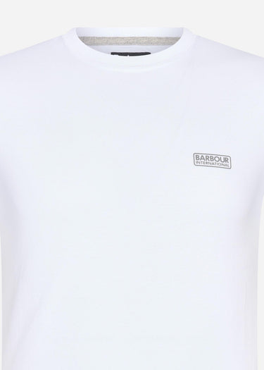 Barbour International T-shirts Small logo tee - white