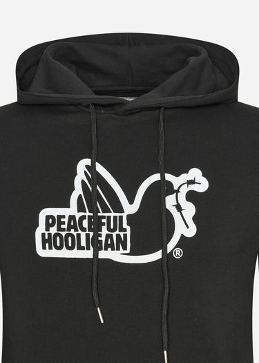 Peaceful Hooligan Hoodies  Outline hoodie - black