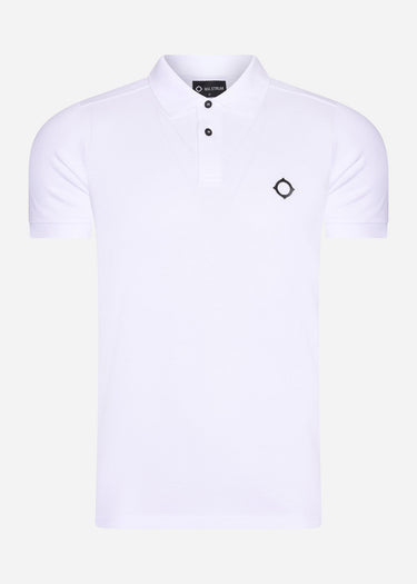 MA.Strum Polo's SS pique polo - optic white