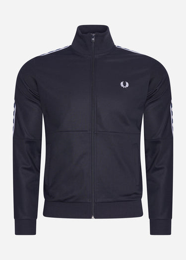 Fred Perry Vesten Panelled taped track jacket - navy