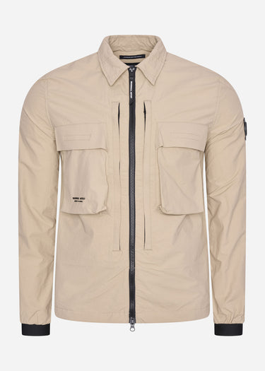 Marshall Artist Overshirts  Forte polyamide overshirt - sandstone