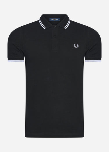 Fred Perry Polo's  Twin tipped fred perry shirt - black white white