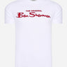 Ben Sherman T-shirts Signature flock tee - white