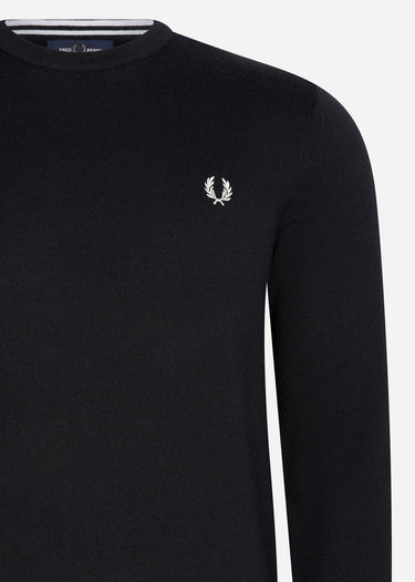 Fred Perry Truien Classic crew neck jumper - black