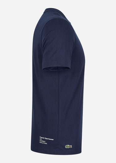Lacoste T-shirts Branded t-shirt - navy blue