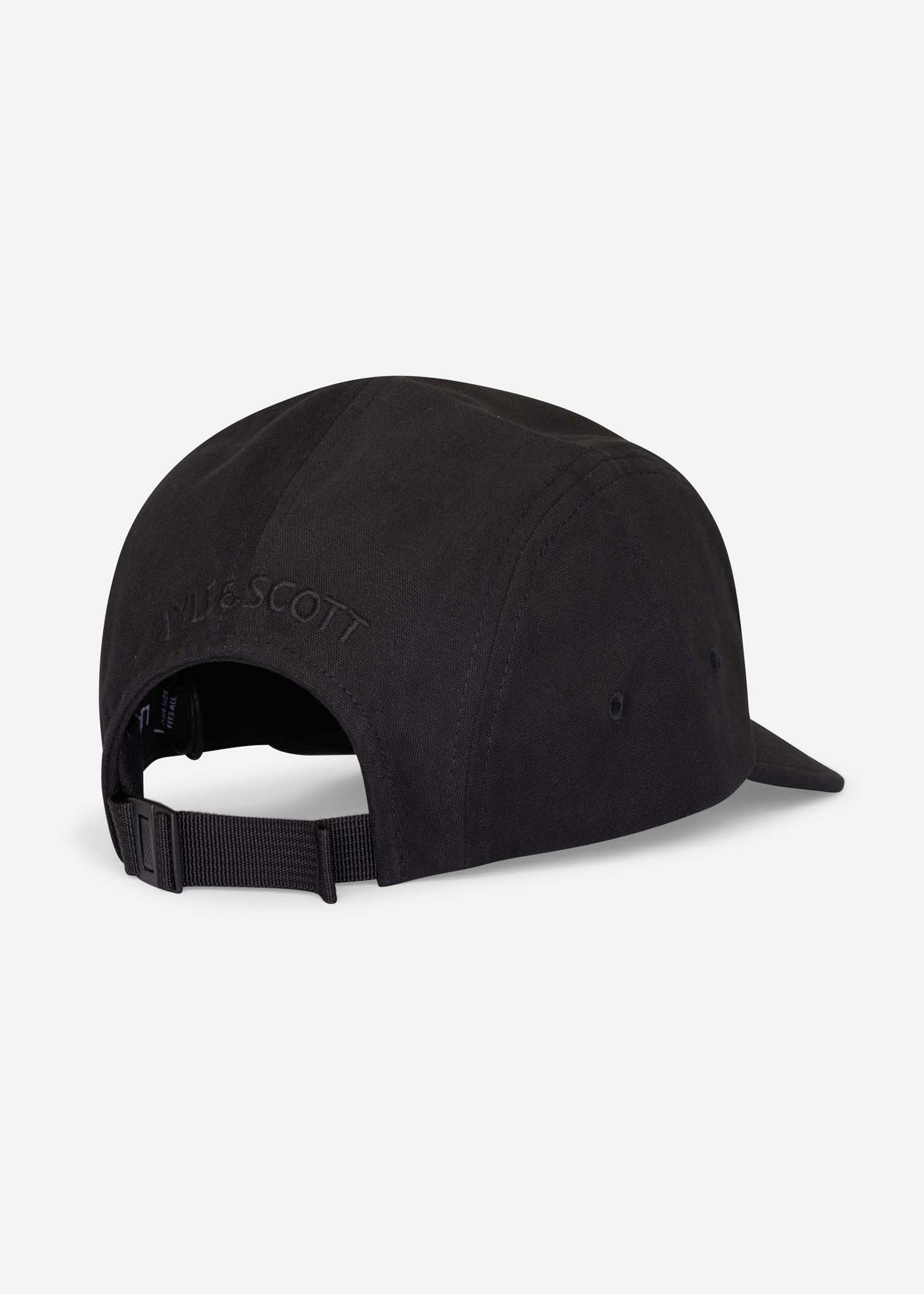 Lyle & Scott Petten Five panel cap - true black