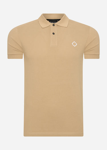 MA.Strum Polo's SS pique polo - sand