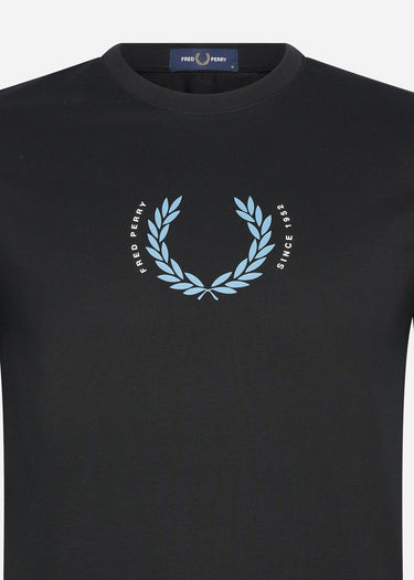 Fred Perry T-shirts Laurel wreath t-shirt - black