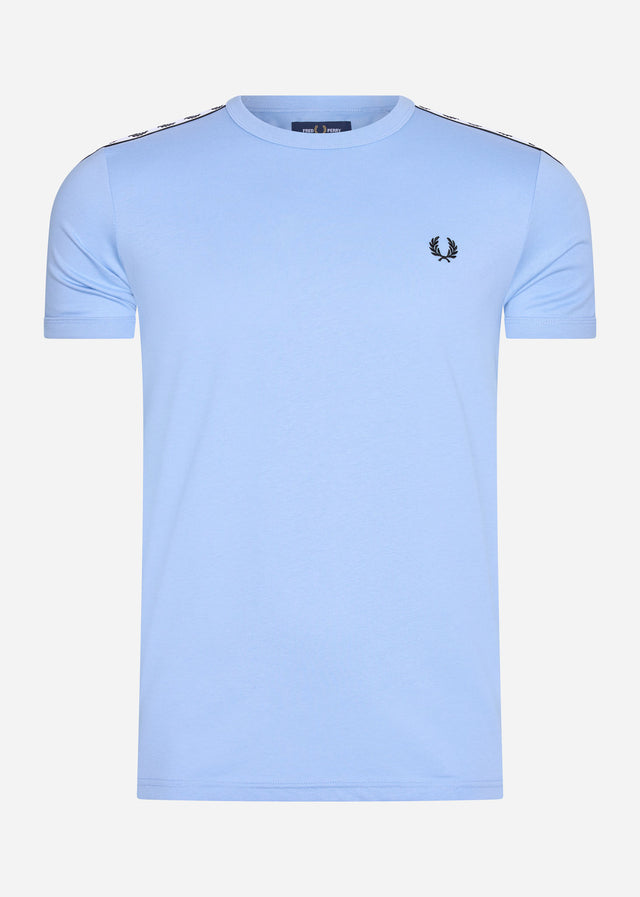 Fred Perry T-shirts Taped ringer t-shirt - sky