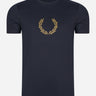Fred Perry T-shirts Laurel wreath graphic t-shirt - navy