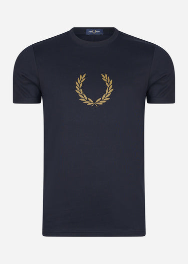 Fred Perry T-shirts Laurel wreath graphic t-shirt - navy