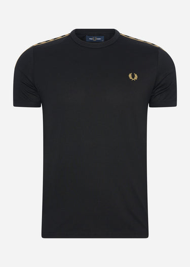Fred Perry T-shirts  Gold taped ringer t-shirt - black