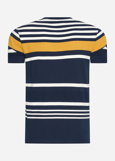 Ben Sherman T-shirts Engineered stripe tee - dark navy