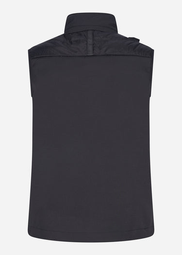 MA.Strum Bodywarmers Softshell down quilt gilet - jet black