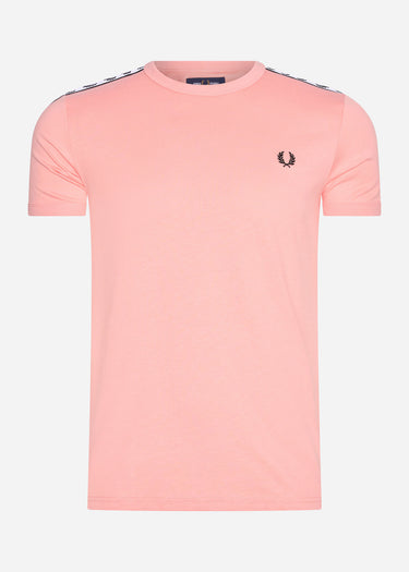 Fred Perry T-shirts Taped ringer t-shirt - pink peach
