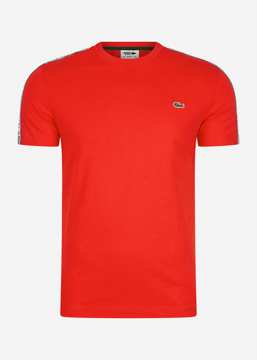 Lacoste T-shirts Contrast stripe t-shirt - corrida