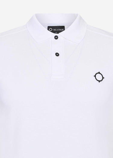 MA.Strum Polo's SS pique polo - optic white