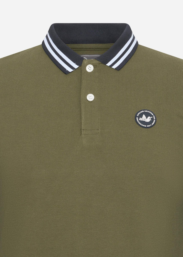 Peaceful Hooligan Longsleeve Polo's Phantom ls polo - khaki
