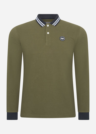 Peaceful Hooligan Longsleeve Polo's Phantom ls polo - khaki