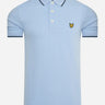 Lyle & Scott Polo's Tipped polo shirt - light blue dark navy