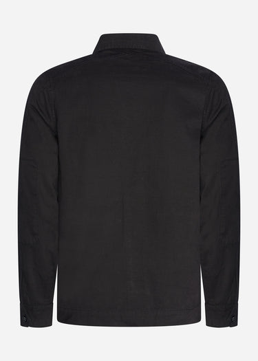 MA.Strum Overshirts Two pocket overshirt - jet black