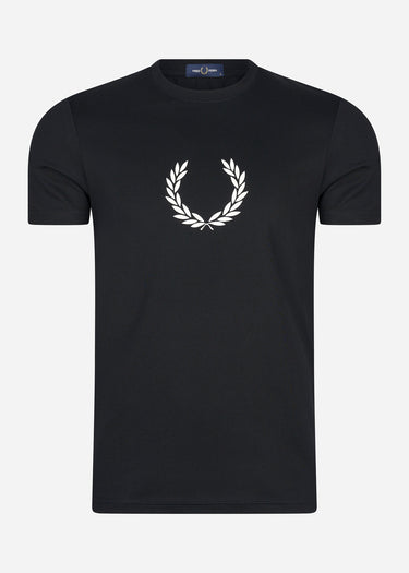 Fred Perry T-shirts Laurel wreath graphic t-shirt - black