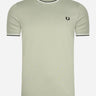 Fred Perry T-shirts Twin tipped t-shirt - seagrass