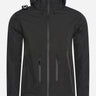 MA.Strum Jassen Softshell hooded jacket - jet black