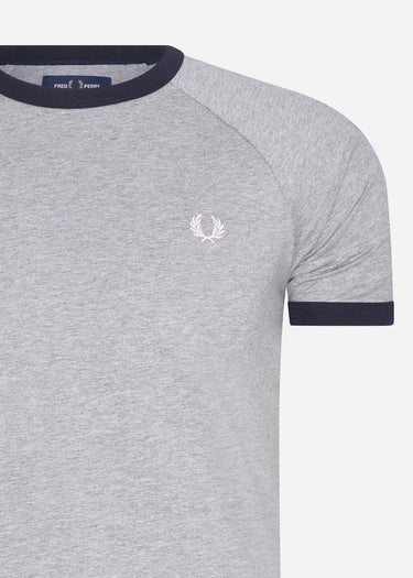 Fred Perry T-shirts Panelled taped t-shirt - steel marl