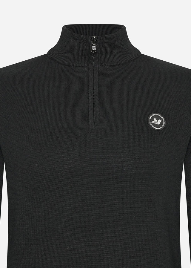 Peaceful Hooligan Truien Henlock knitwear - black
