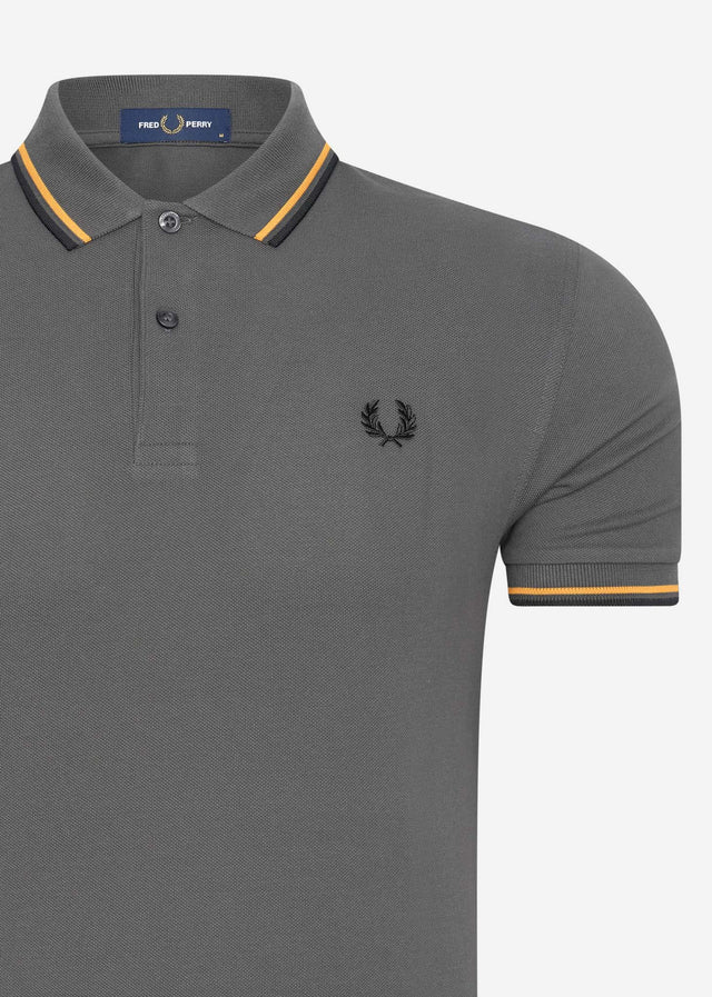 Fred Perry Polo's Twin tipped polo - gunmetal gold black