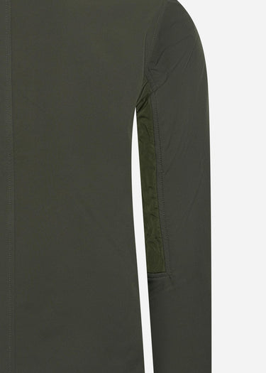 MA.Strum Jassen Softshell full zip hooded jacket - oil slick