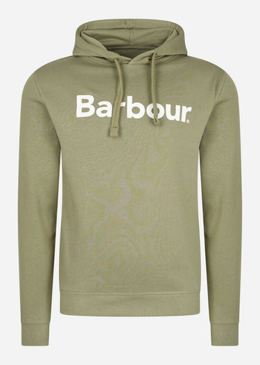 Barbour Hoodies Logo popover hoodie - bleached olive