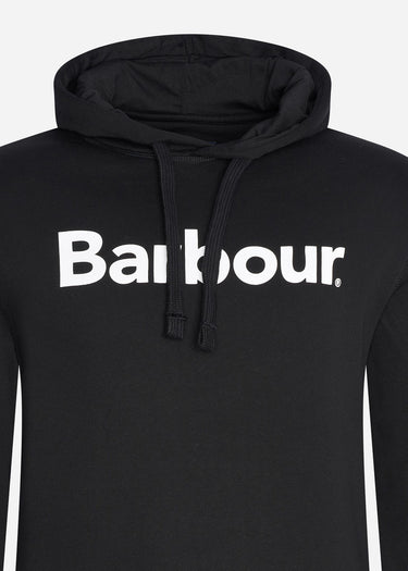 Barbour Hoodies Logo popover hoodie - black