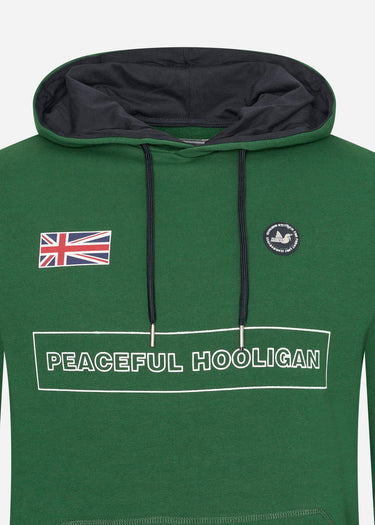 Peaceful Hooligan Hoodies  Flag hoodie - race green