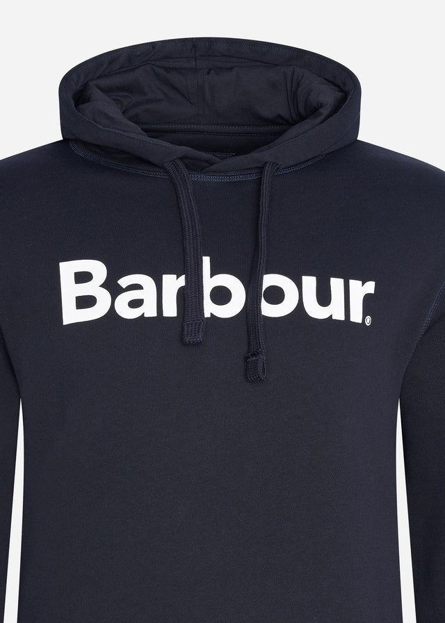 Barbour Hoodies Logo popover hoodie - navy