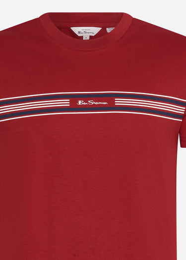 Ben Sherman T-shirts Seasonal stripe - red