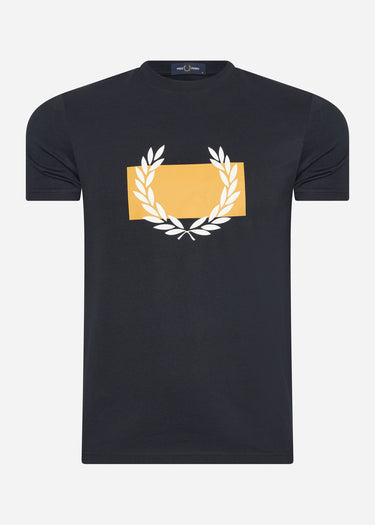 Fred Perry T-shirts Laurel wreath print t-shirt - navy