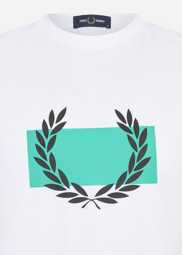 Fred Perry T-shirts Laurel wreath print t-shirt - white
